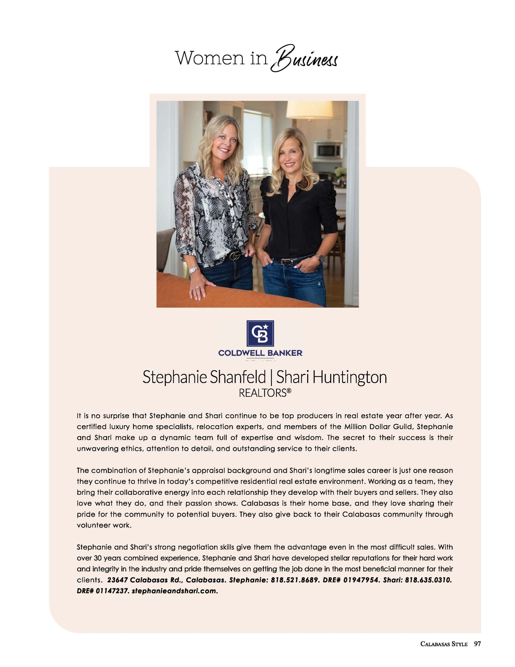 Stephanie & Shari Women in Business Profile 2022