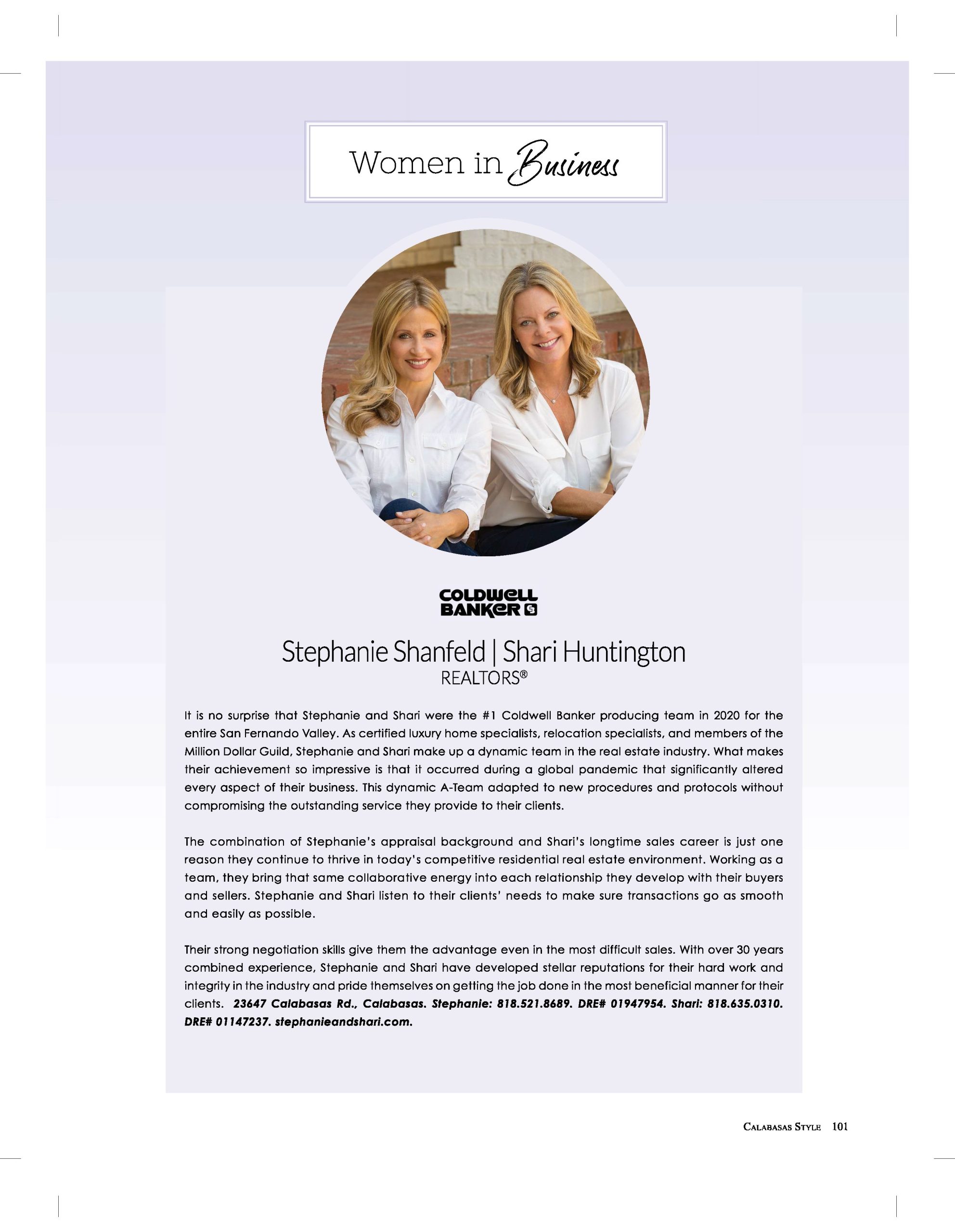 Stephanie & Shari_Women in Business Profile 2021